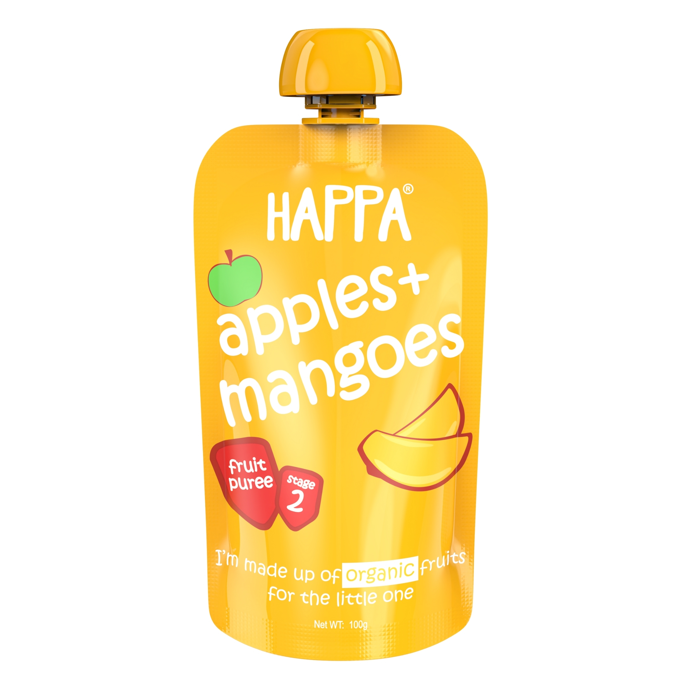 Happa Fruit Puree Apples+Mangoes