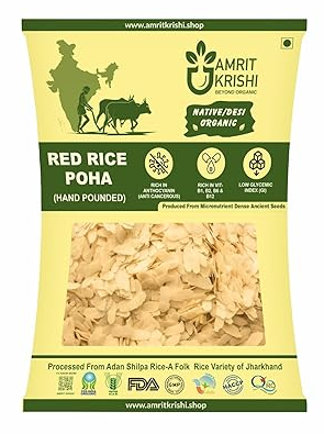 Amrit Krishi Red Rice Poha