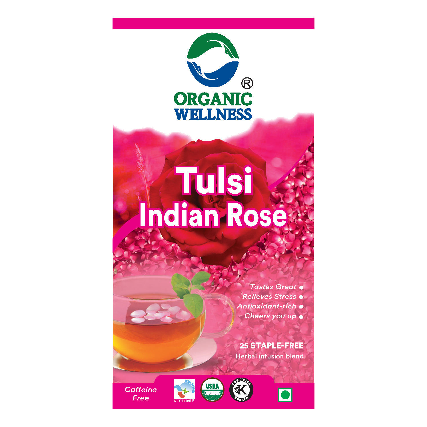 Organic Wellness Tulsi Indian Rose