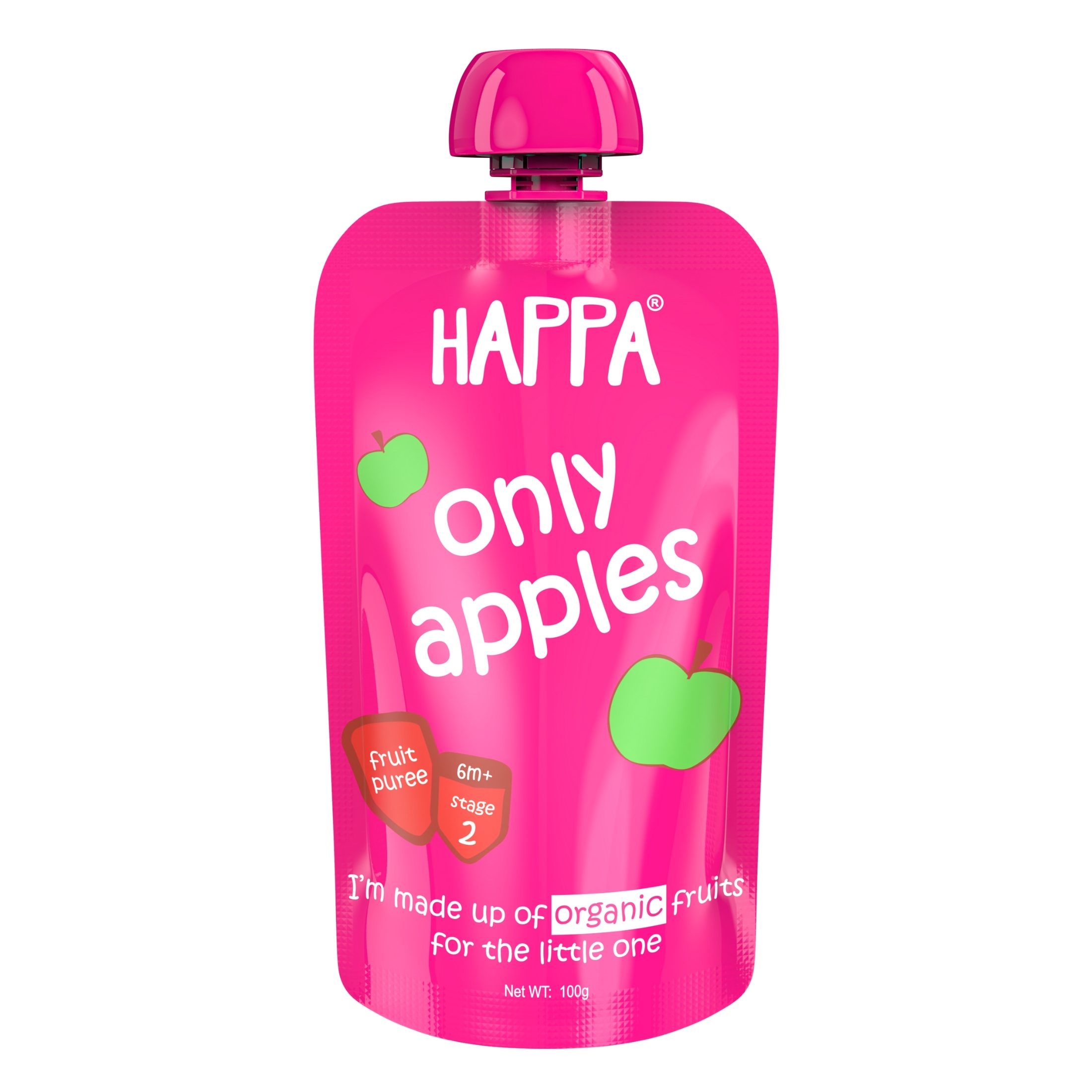 Happa Fruit Puree  Only Apple