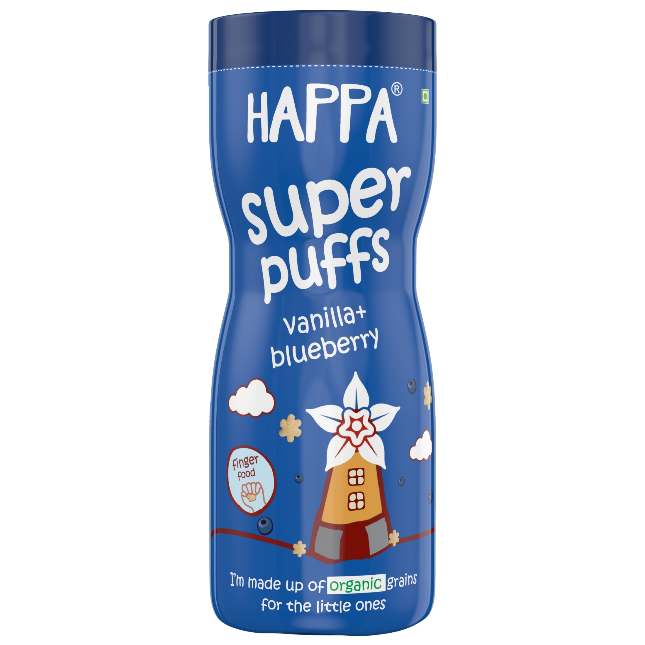 Happa Organic Super Puffs Vanilla + Blueberry