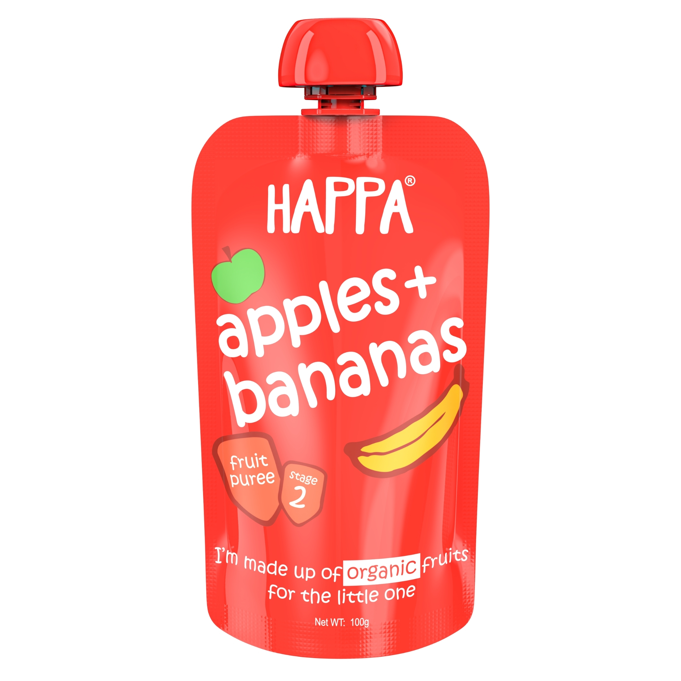 Happa Fruit Puree Apples+Banana