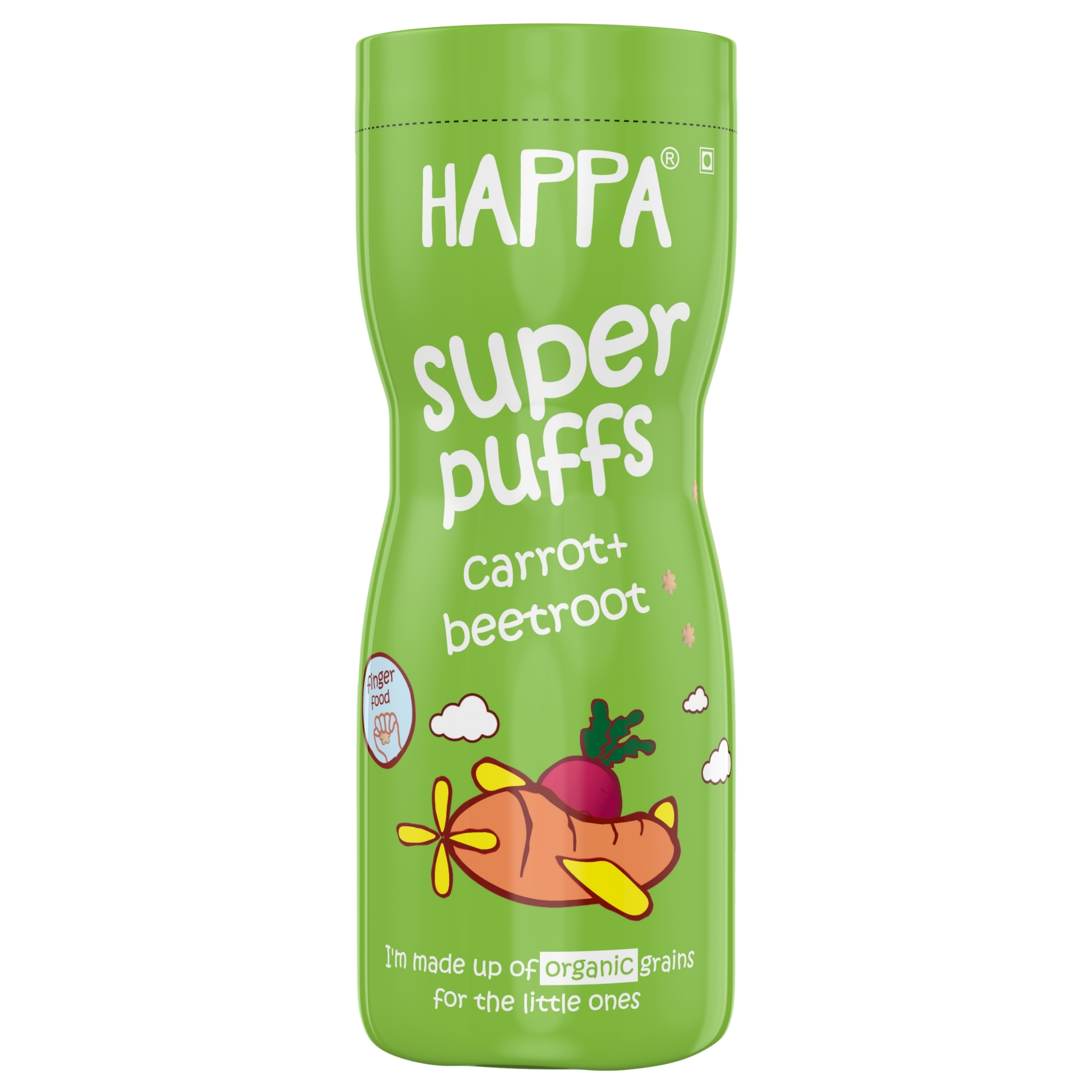 Happa Organic Super Puffs Carrot + Beetroot
