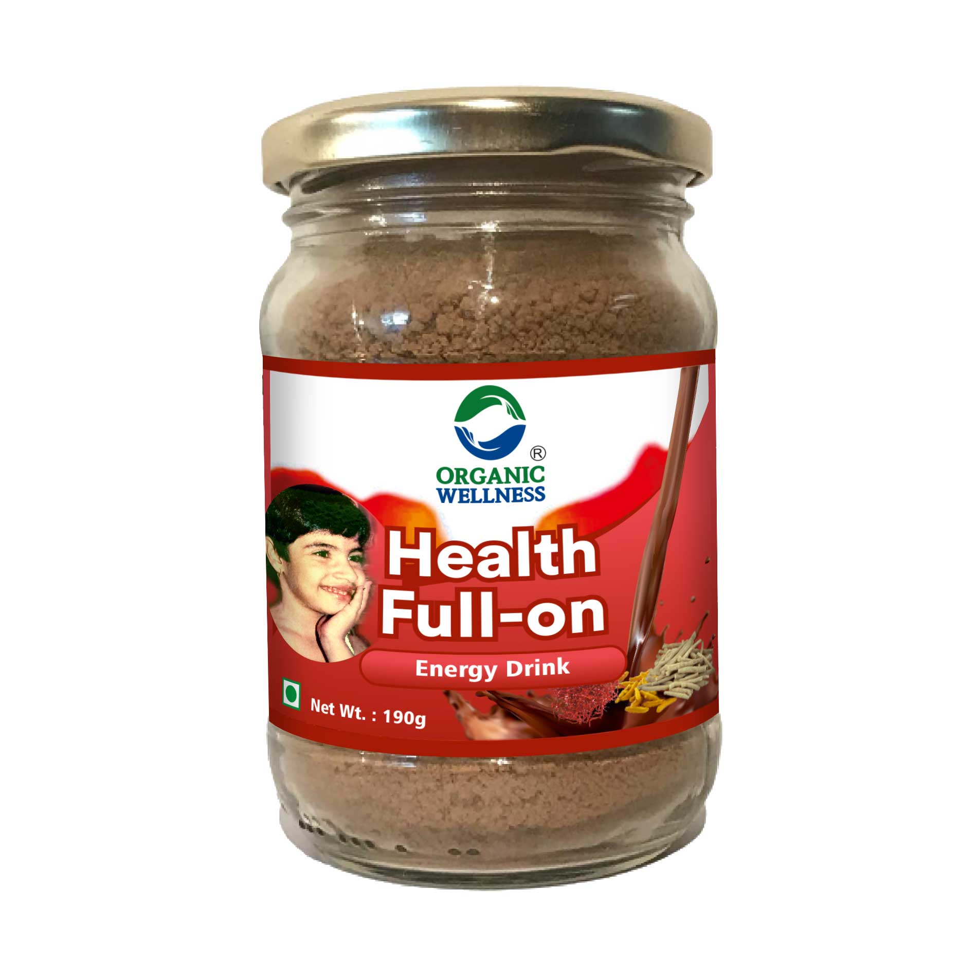 Organic Wellness Health Full On || Chocolate Nutrition Health Drink || For Physical Growth, Bone & Muscle Growth, Brain Health || Bottle