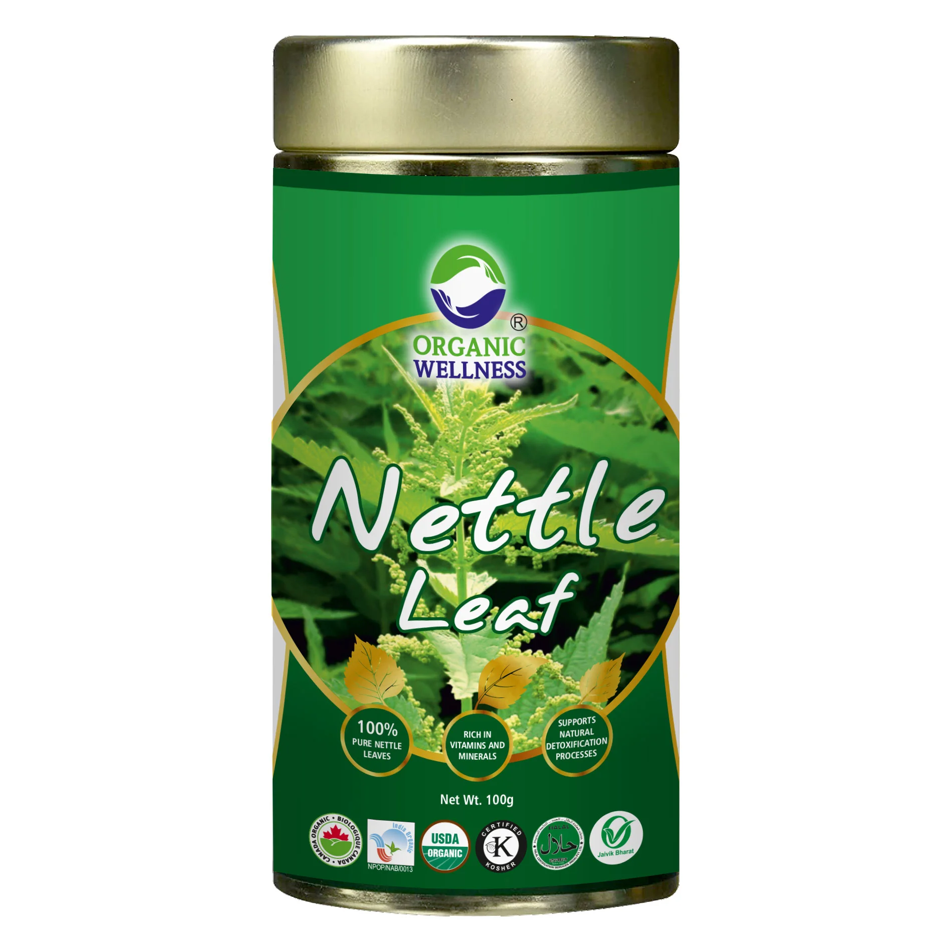 Organic Wellness Nettle Leaf Tea Tin