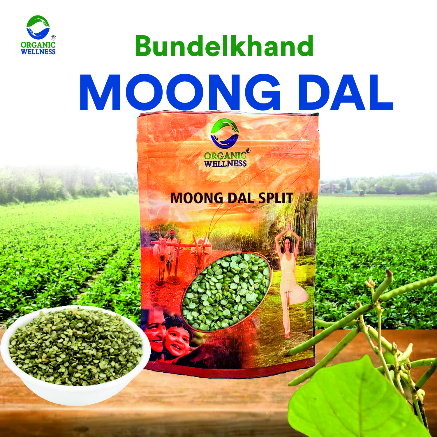 Organic Wellness Moong Chilka Split Dal