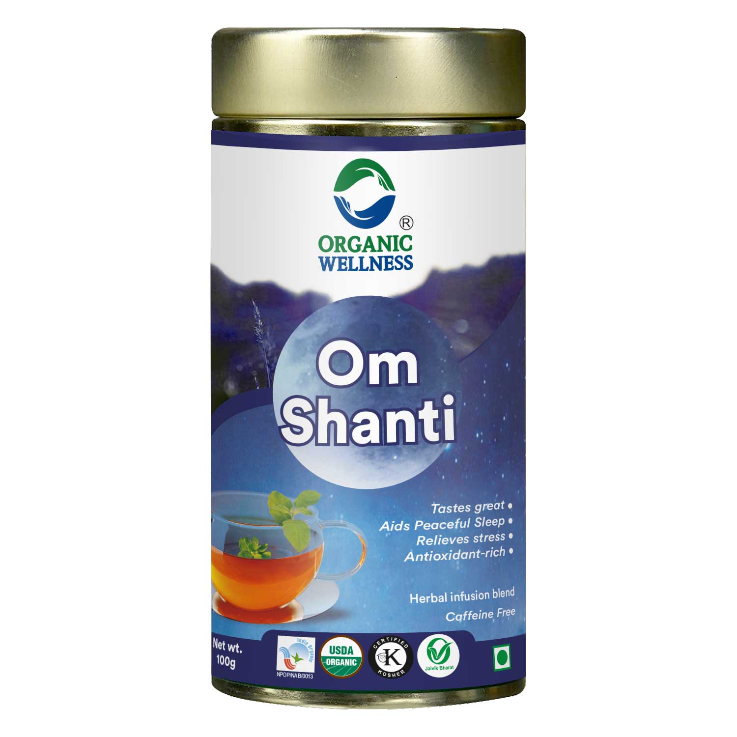 Organic Wellness Om Shanti  Tin Pack