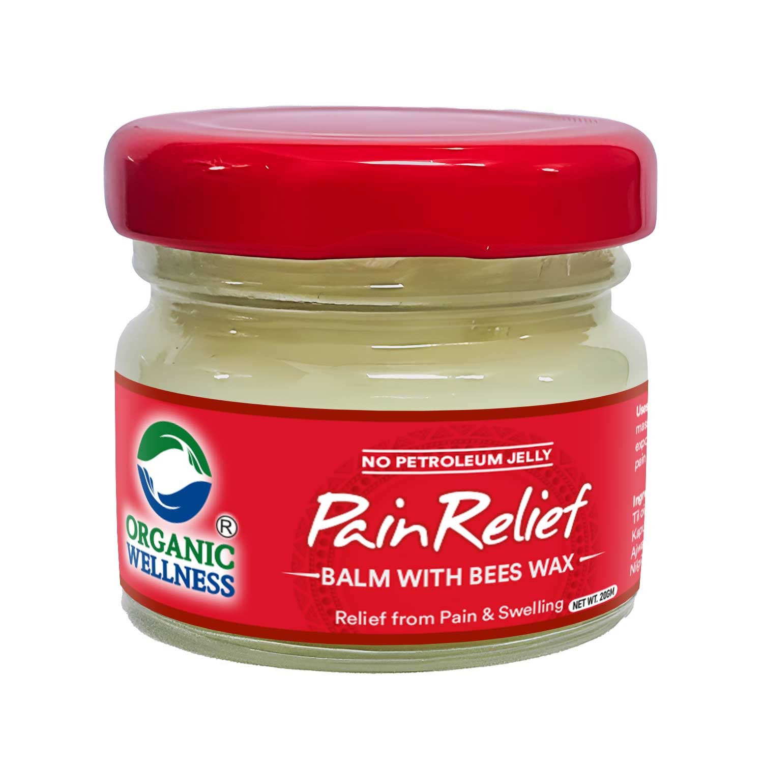 Organic Wellness Pain Relief Balm with Bees Wax