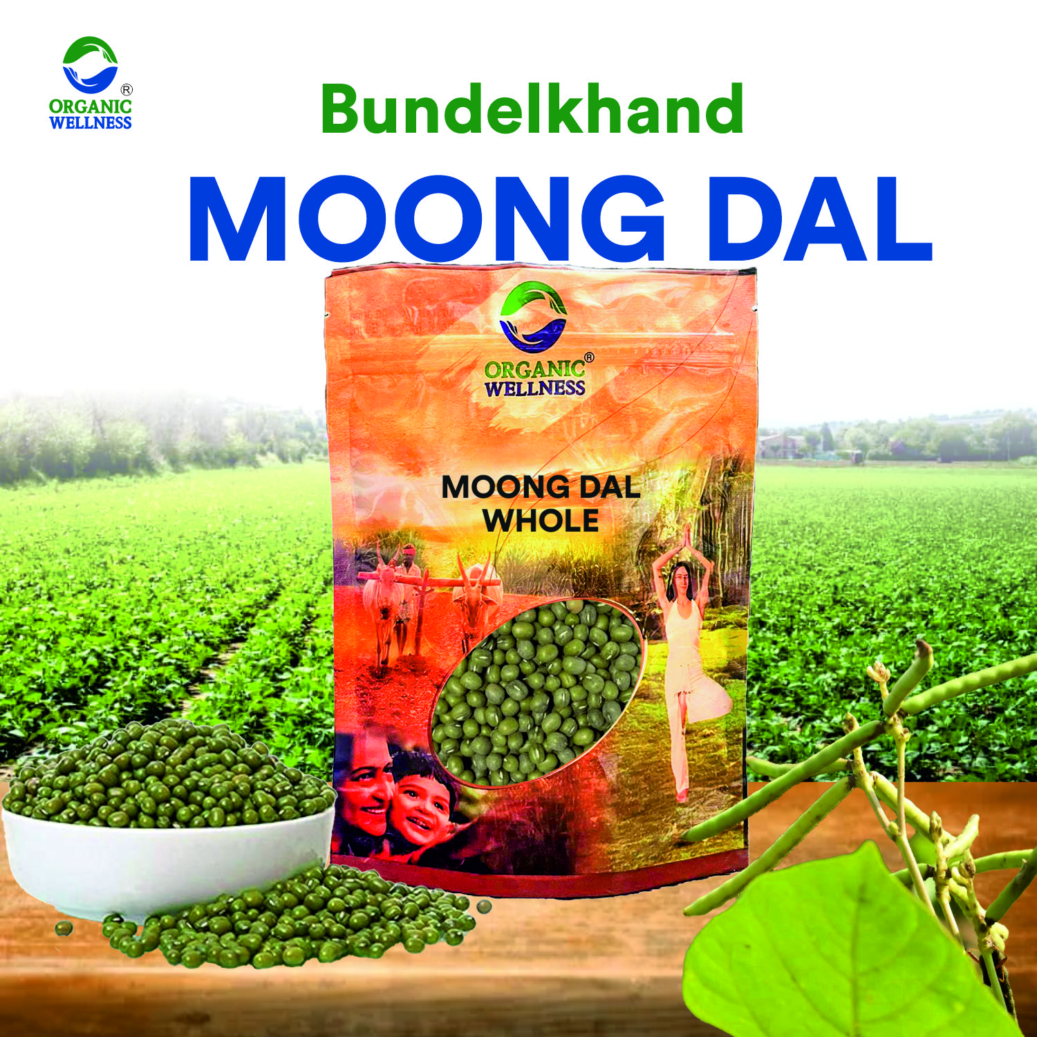 Organic Wellness Moong Dal Whole