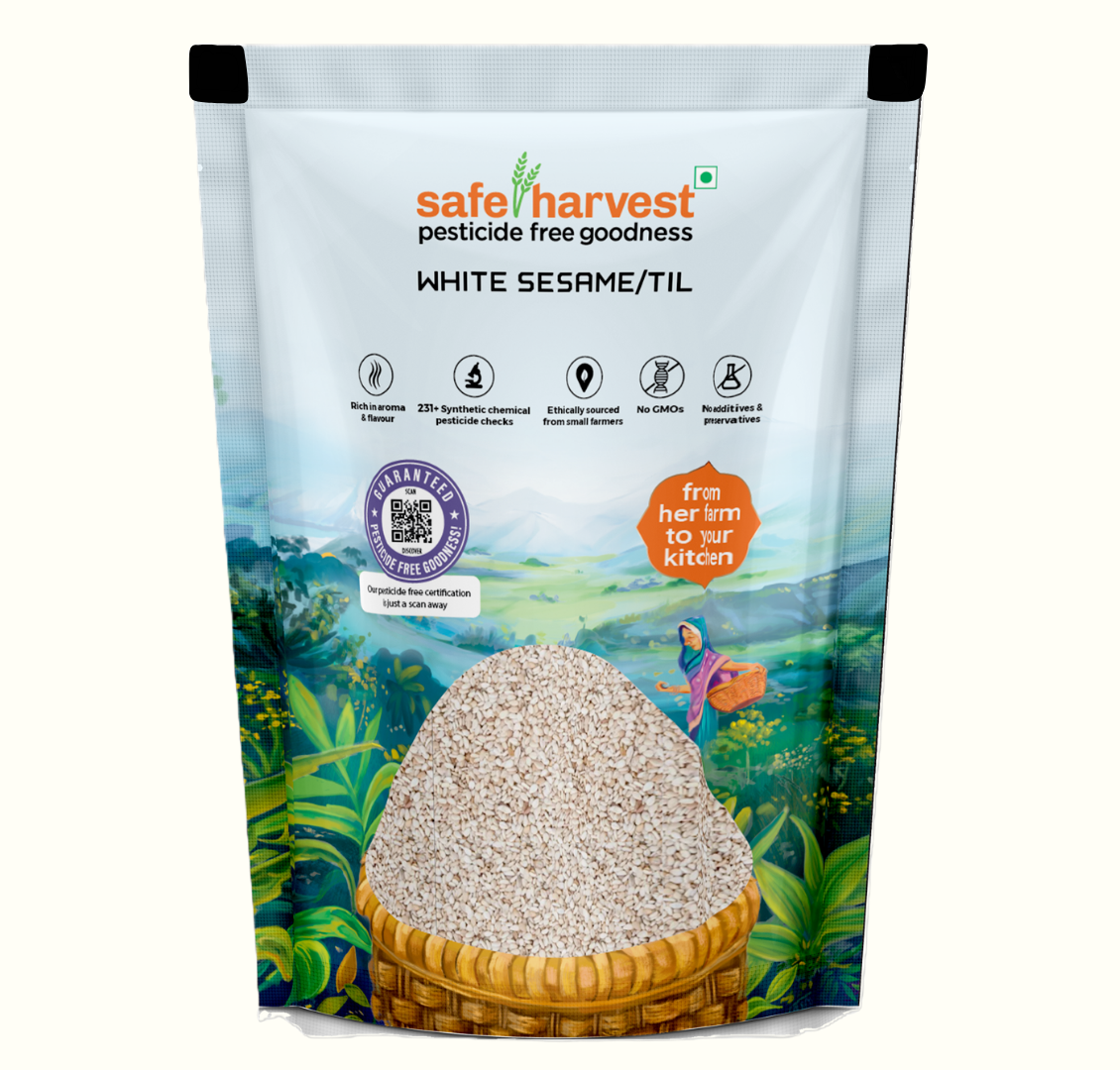Safe Harvest Pesticide Free White Sesame/ Til
