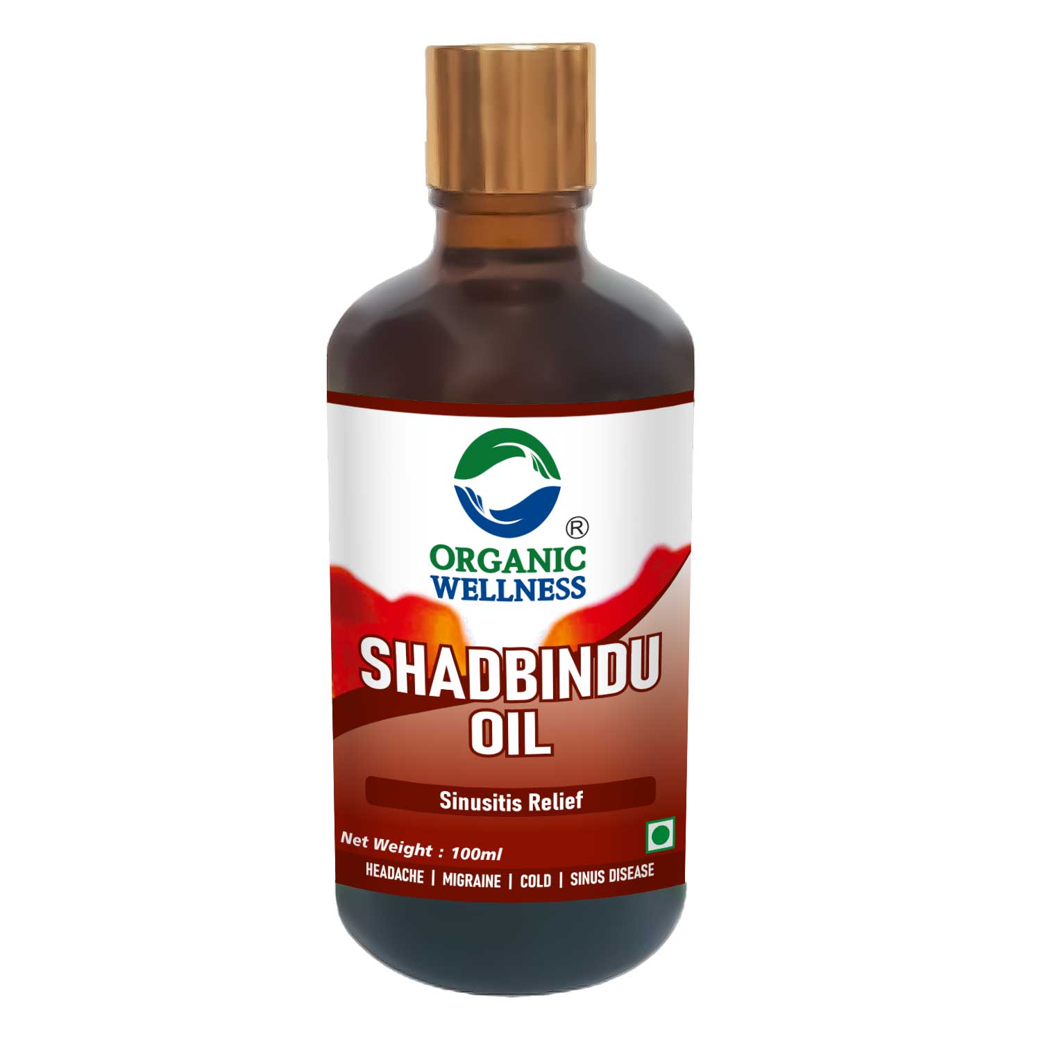 Organic Wellness Shadbindu Oil II Sinusitis Relief