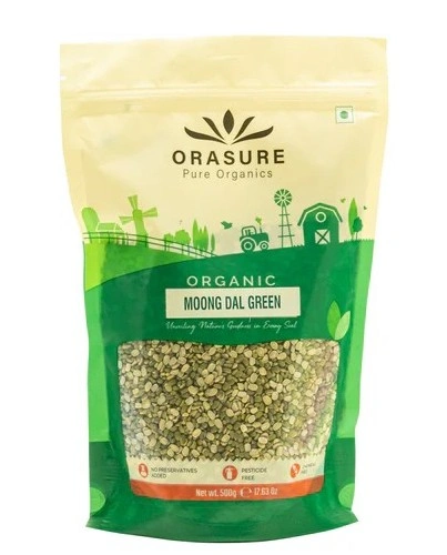 Orasure Organic Moong Dal Green
