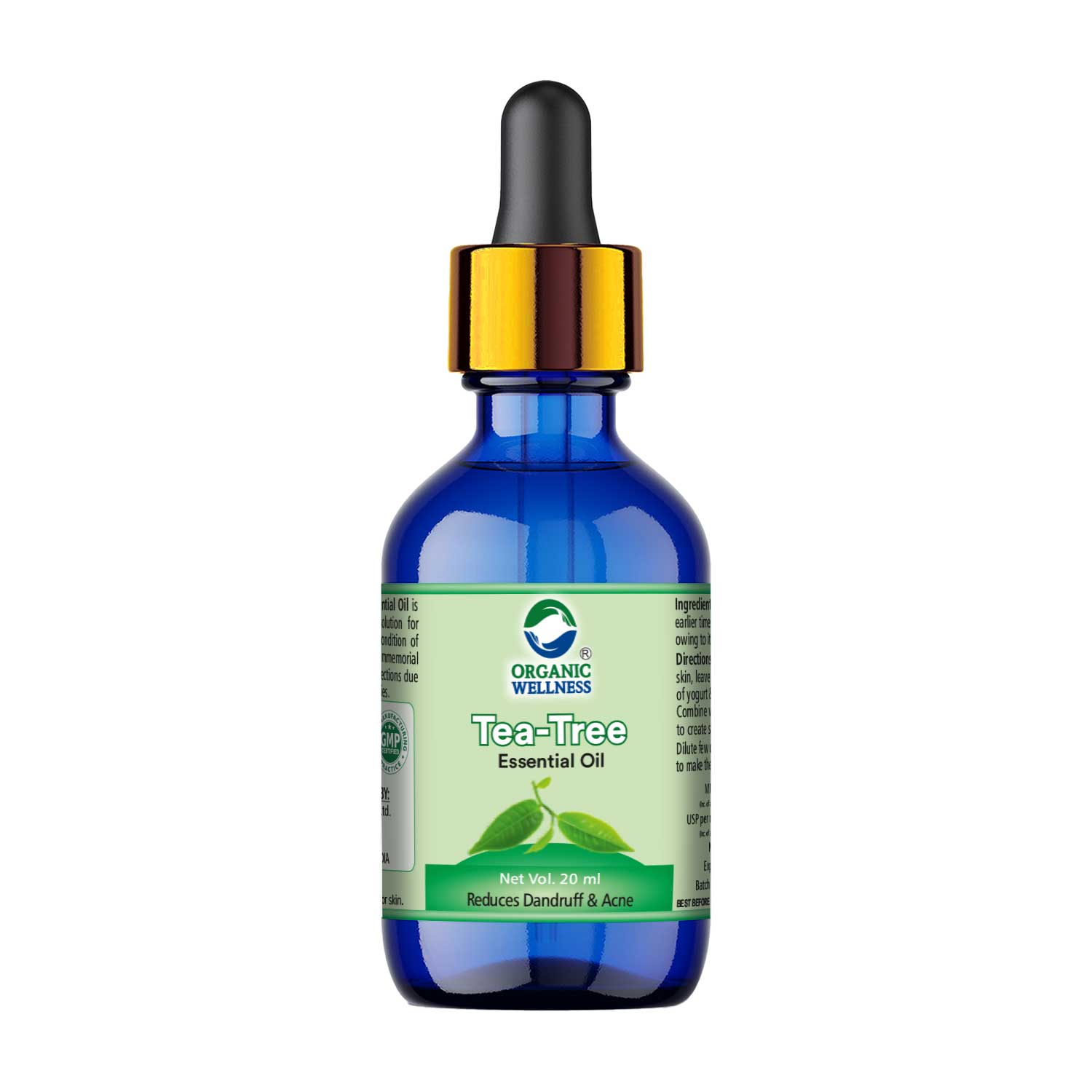 Organic Wellness Tea Tree Essential Oil  Bottle