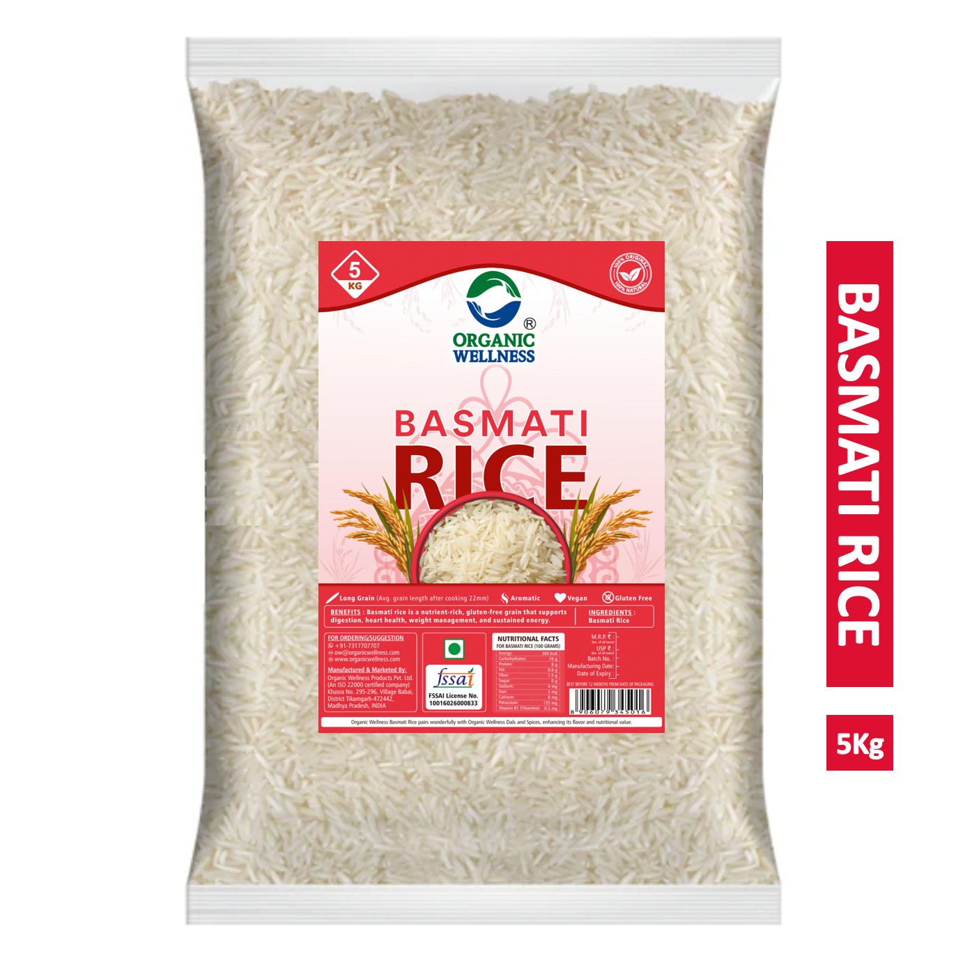 Organic Wellness Basmati Rice II Long Grain Rice