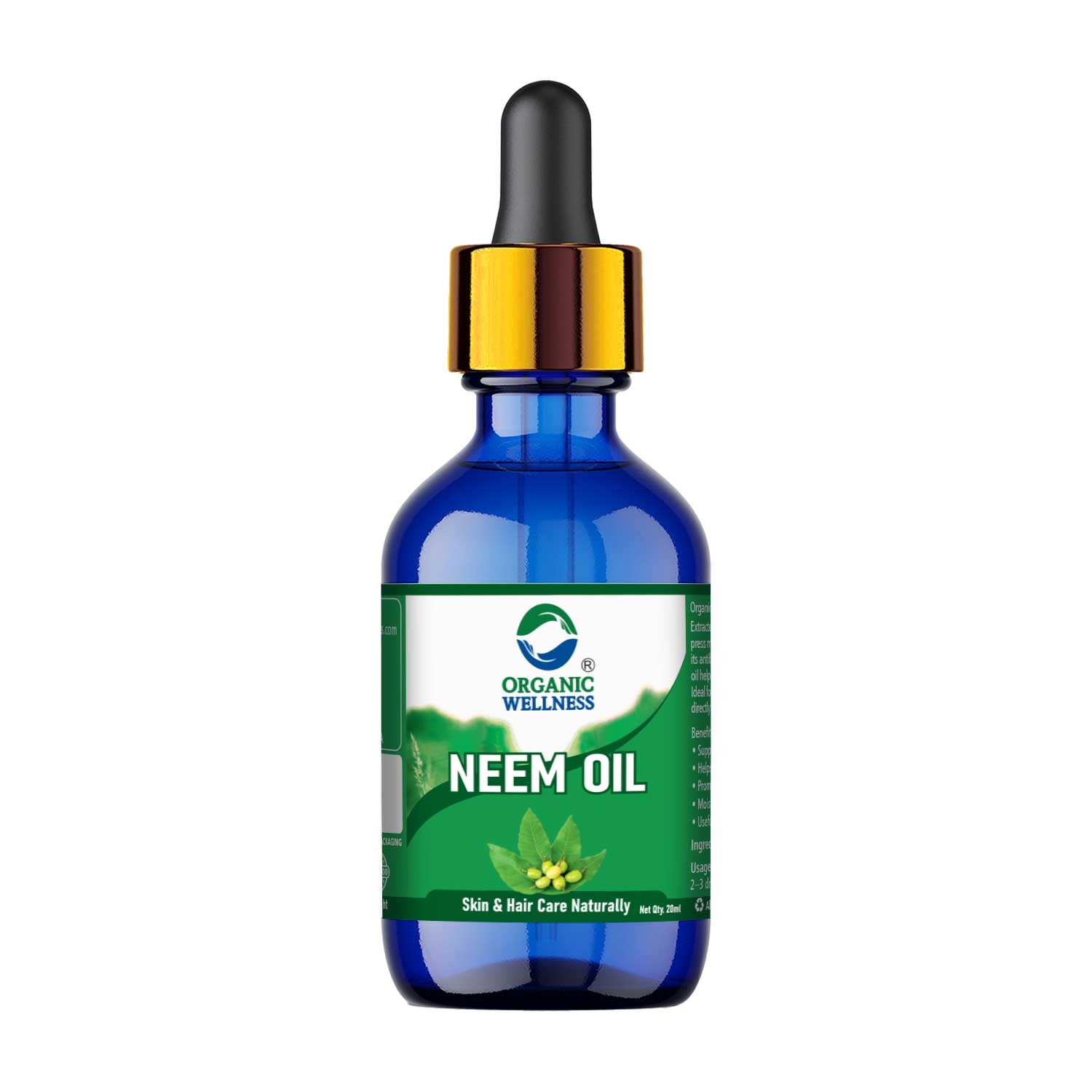 Organic Wellness Pure Cold-Pressed Neem Oil II Relieve Itching & Irritation