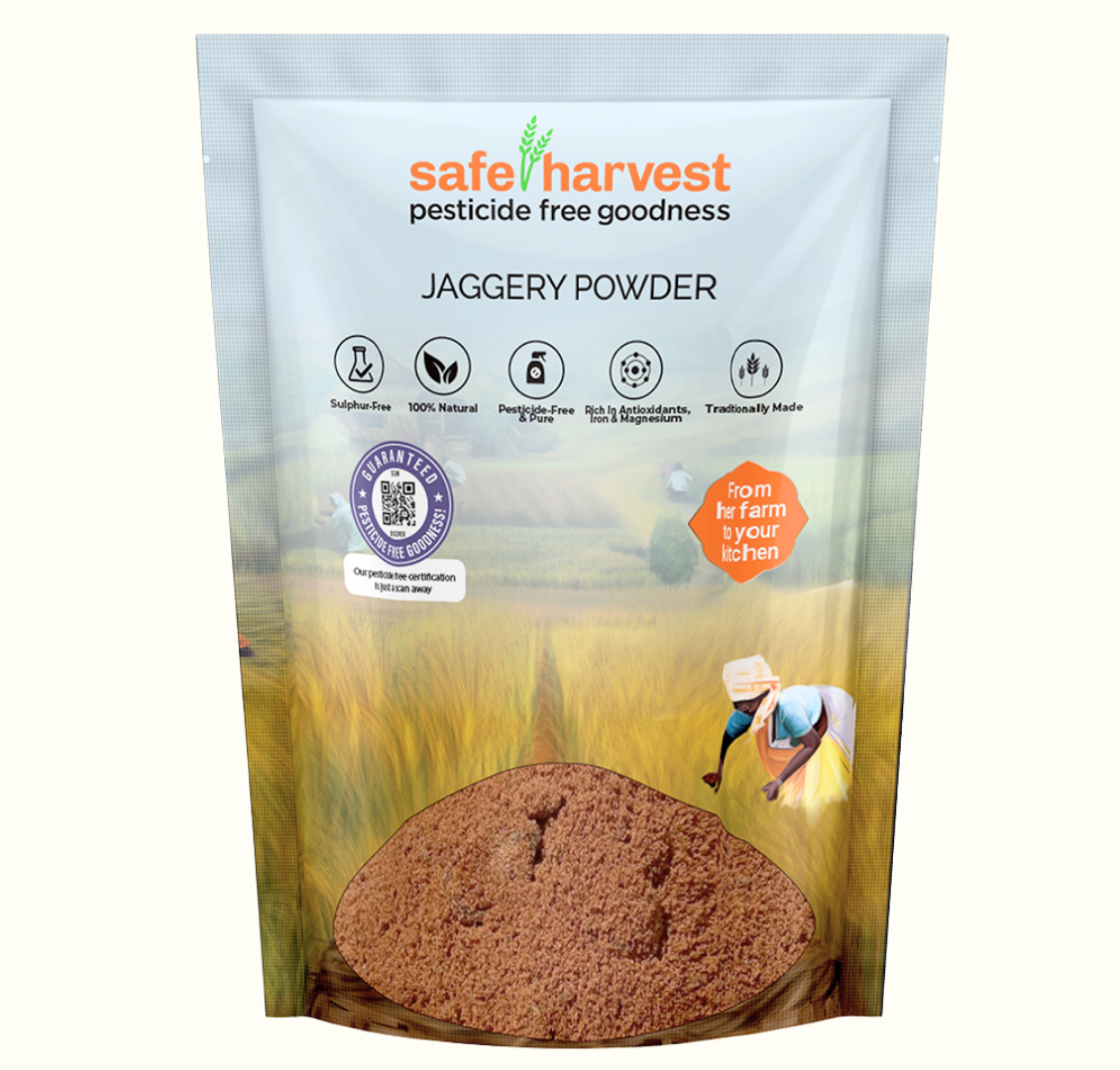 Safe Harvest Pesticide Free Jaggery Powder