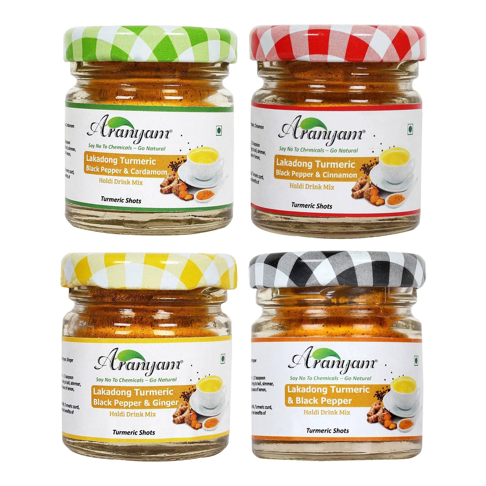 combo immunity booster lakadong turmeric latte mixes with other spices