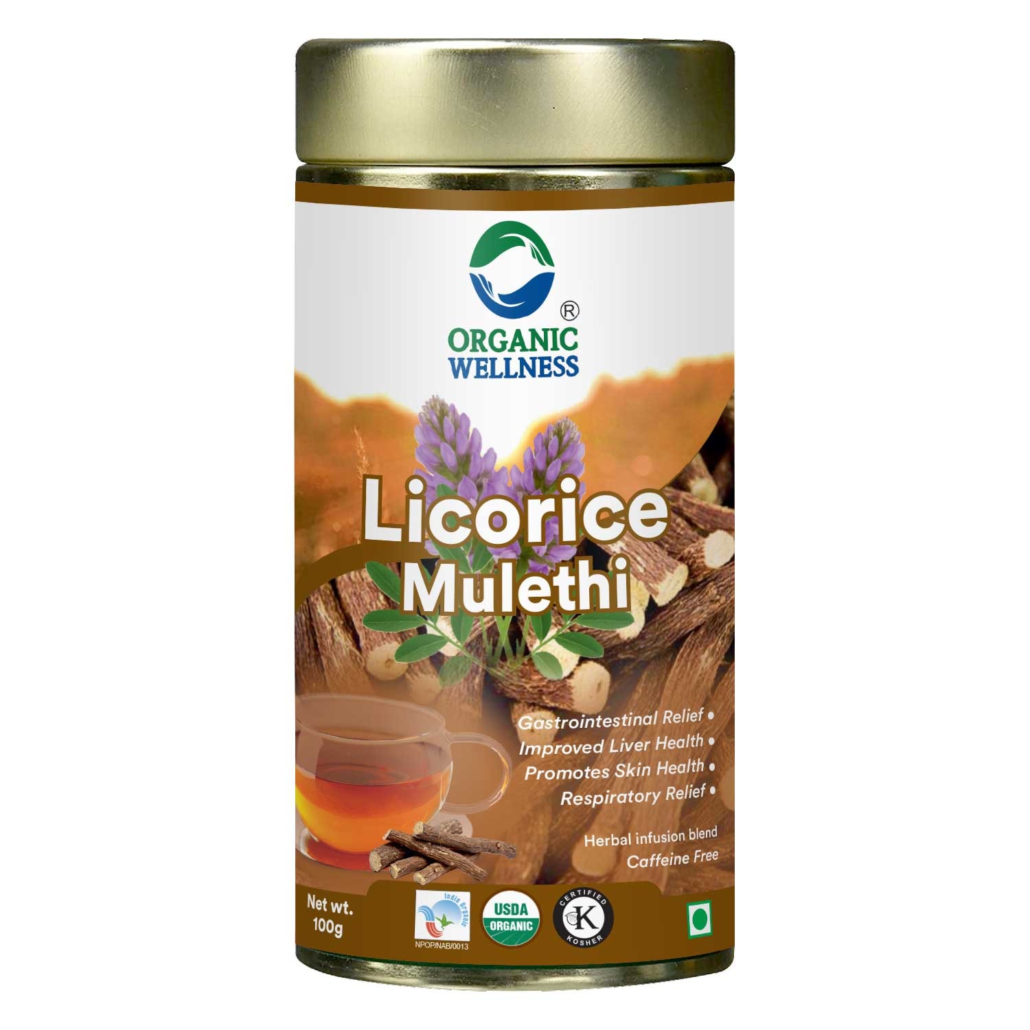 Organic Wellness Licorice Tea Tin Pack