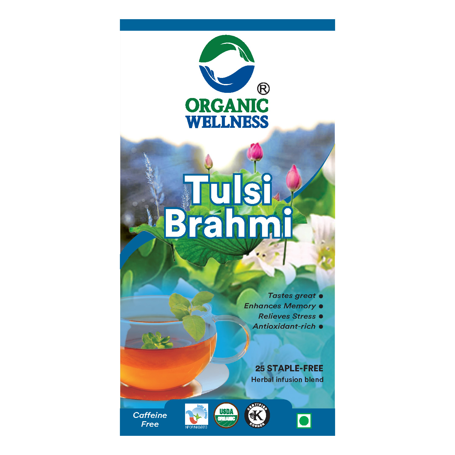 Organic Wellness Tulsi Brahmi  Tin Pack