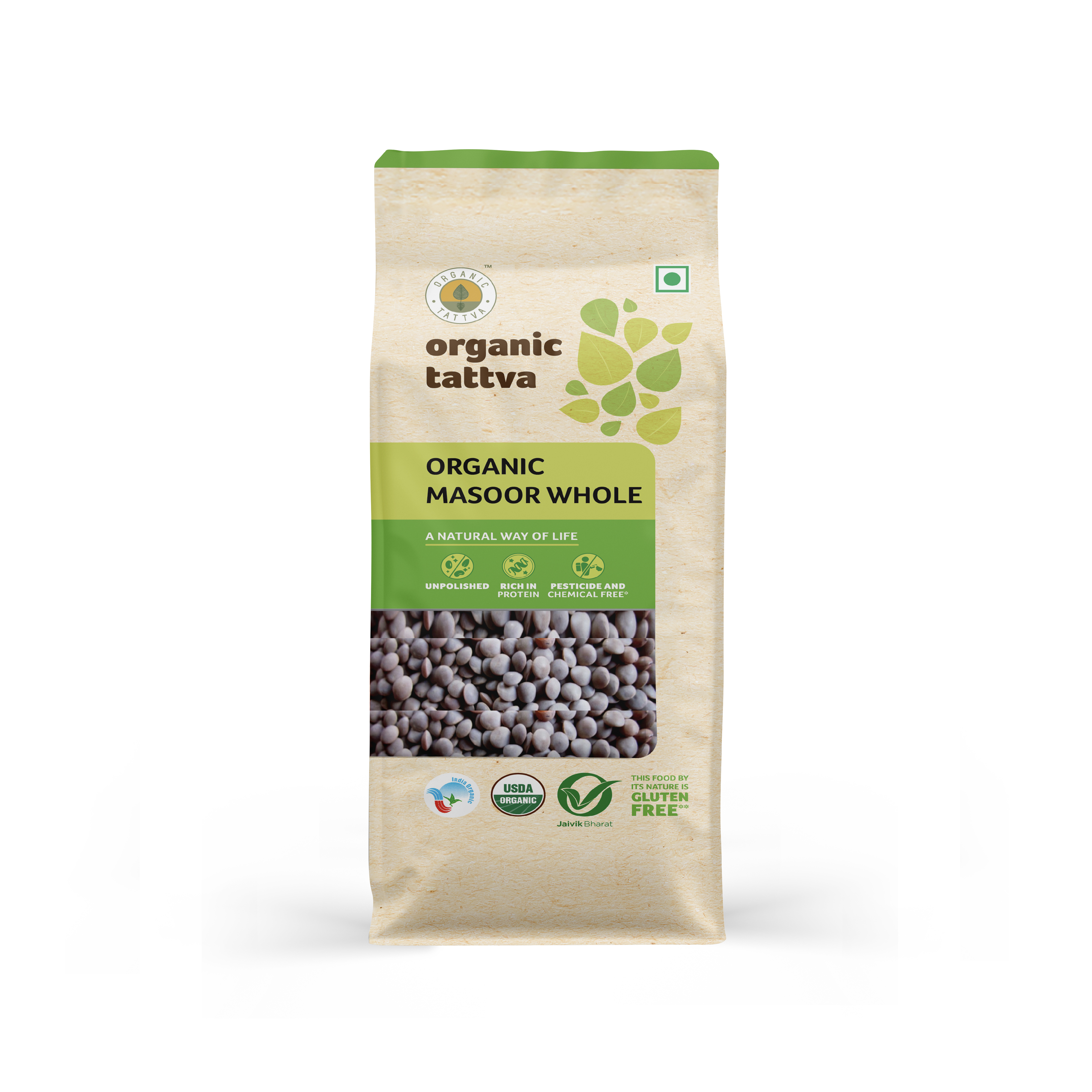 Organic Masoor Whole