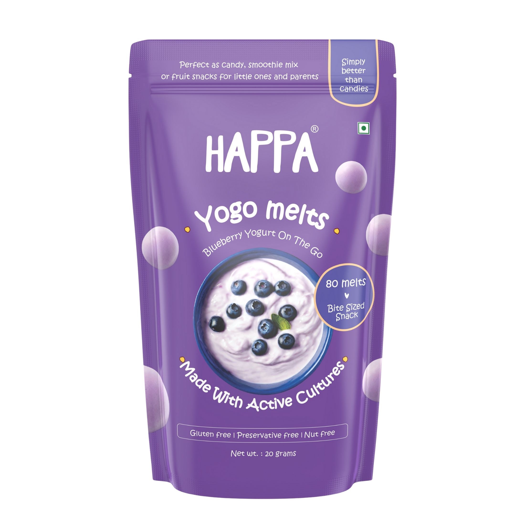 Happa Blueberry yogurt Melts
