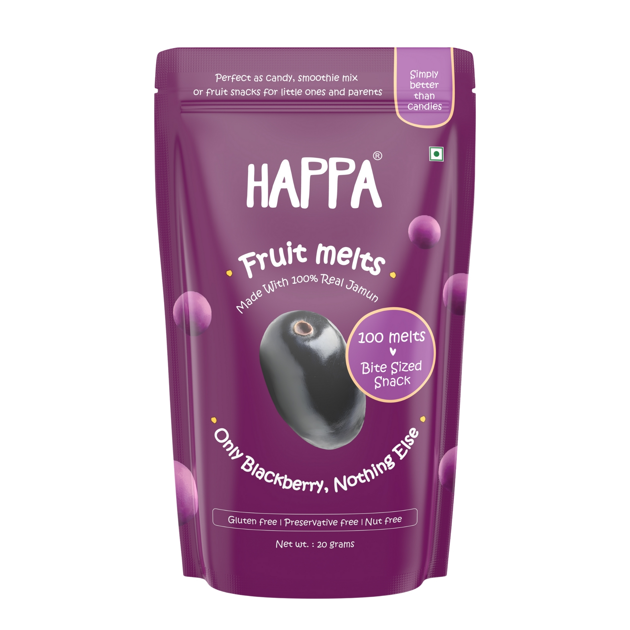 Happa Fruit Melts Jamun