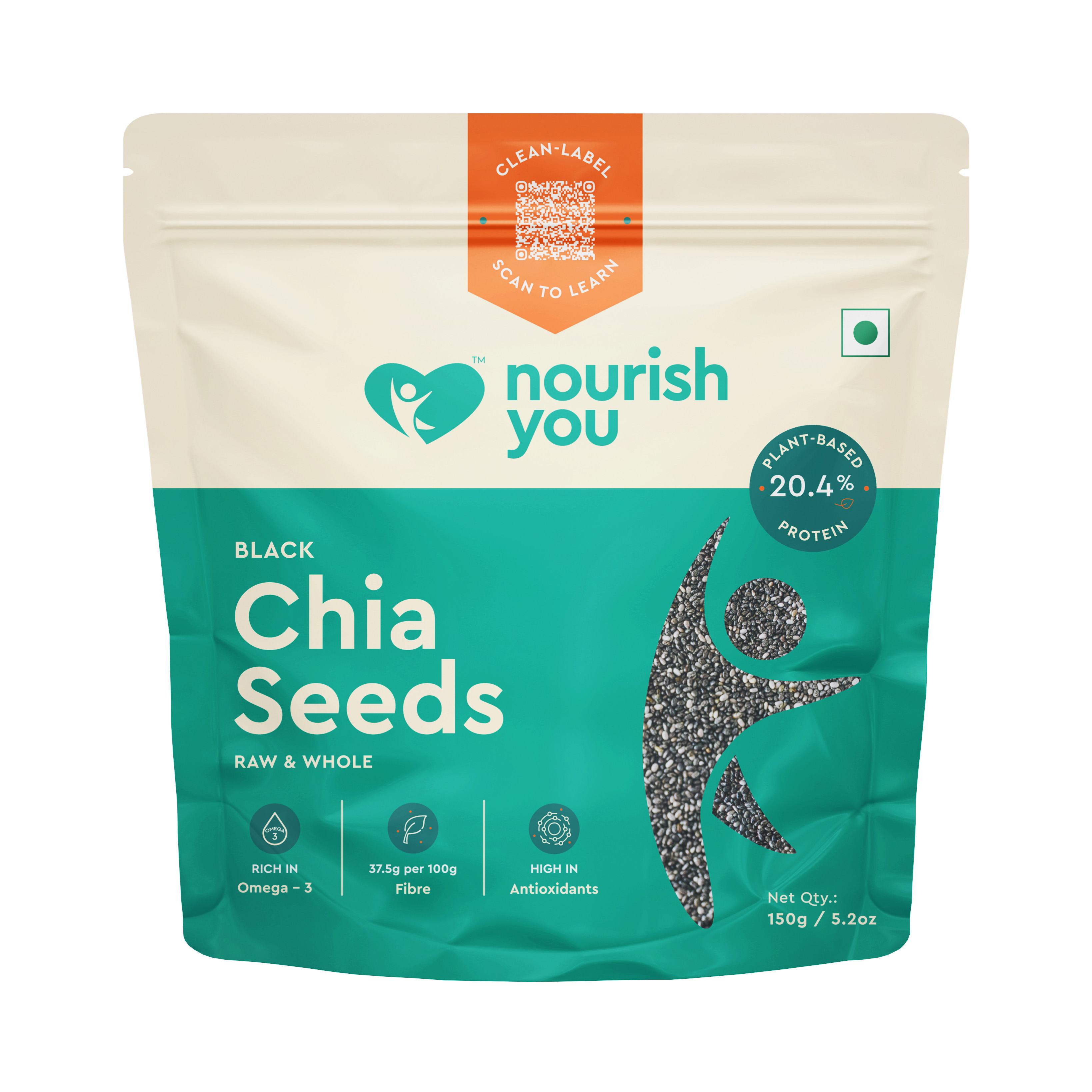Nourish You Black Chia Seeds