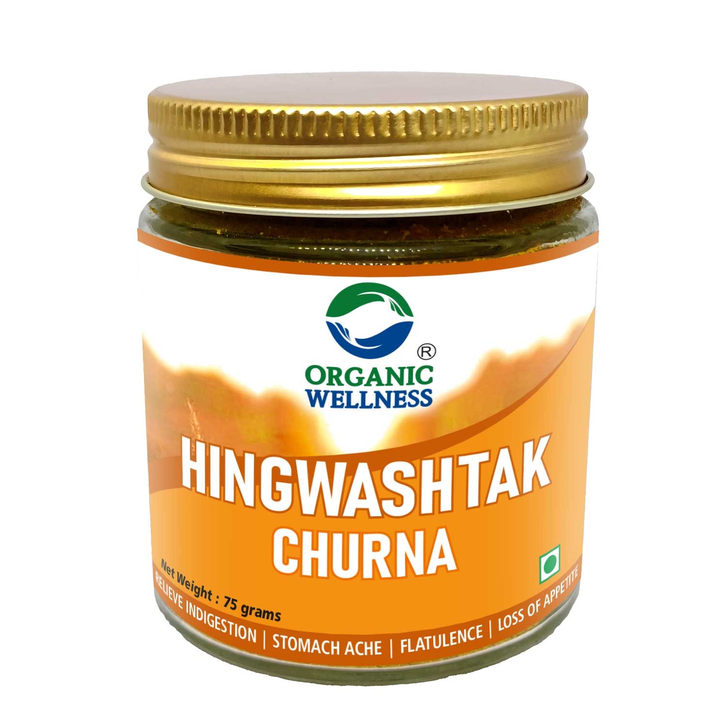 Organic Wellness Hingwashtak Churna, Effective Gastric Stimulant and Digestive Remedy