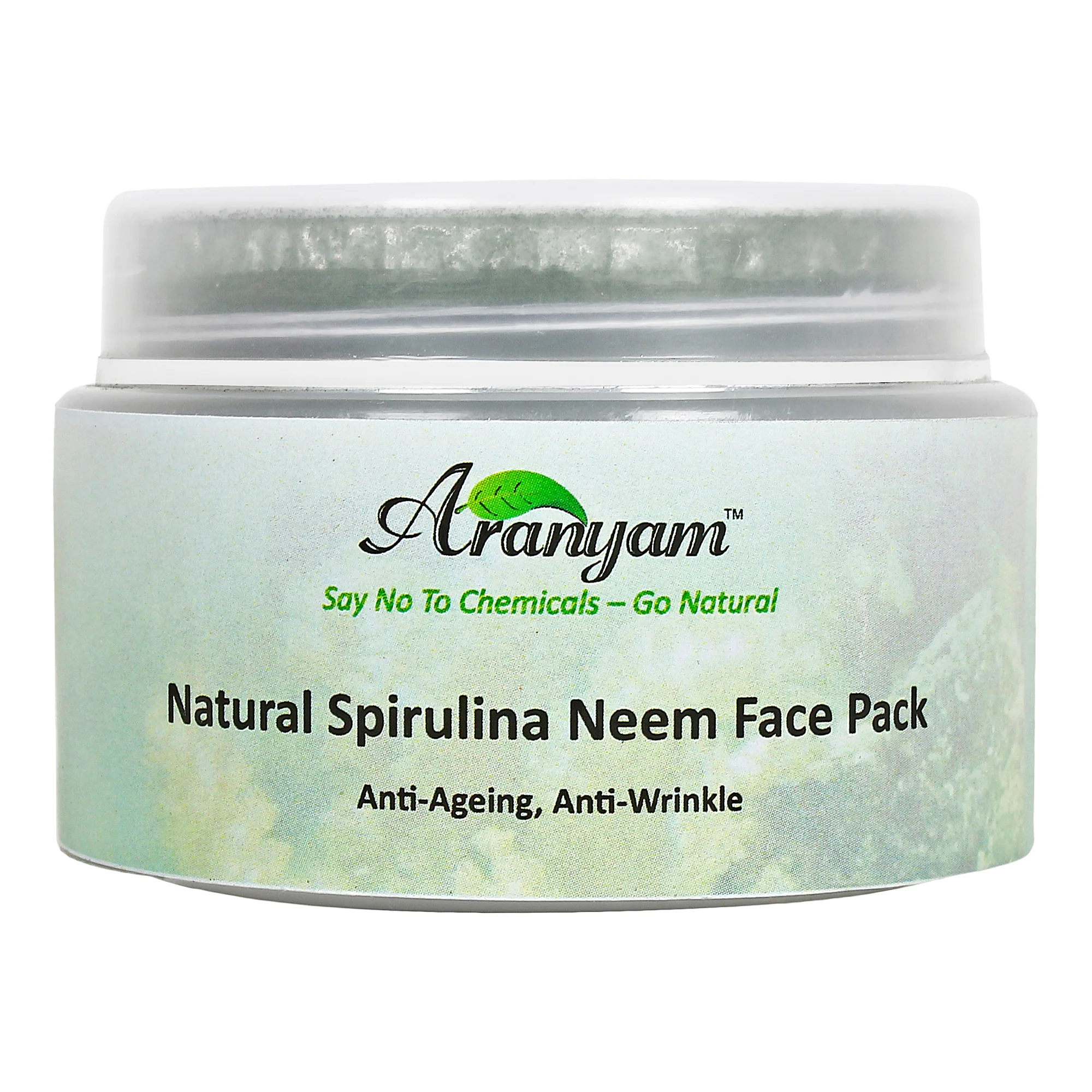 Natural anti wrinkle Spirulina neem facewash