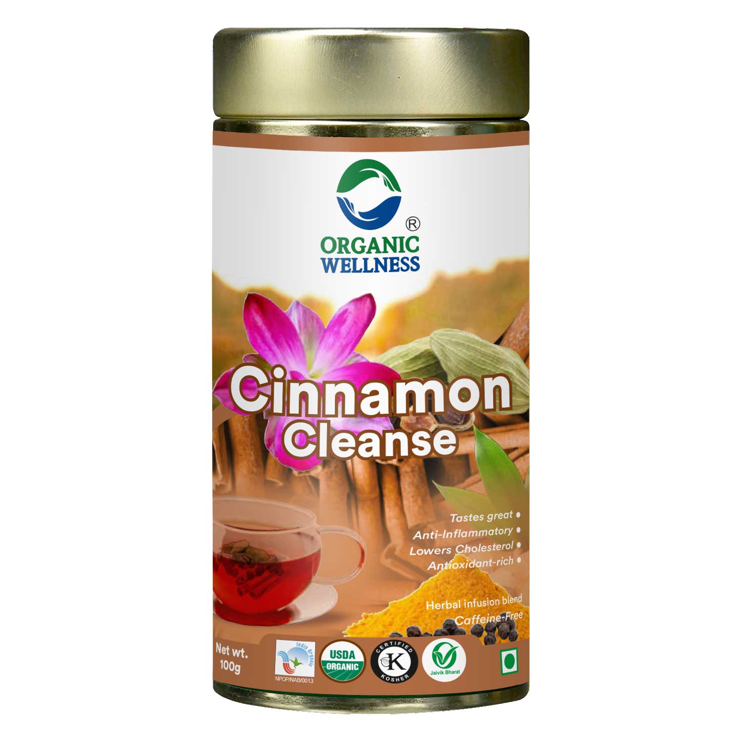 Organic Wellness Cinnamon Cleanse  Tin Pack