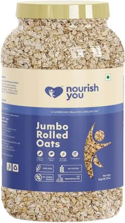 Nourish You Jumbo Rolled Oats Jar