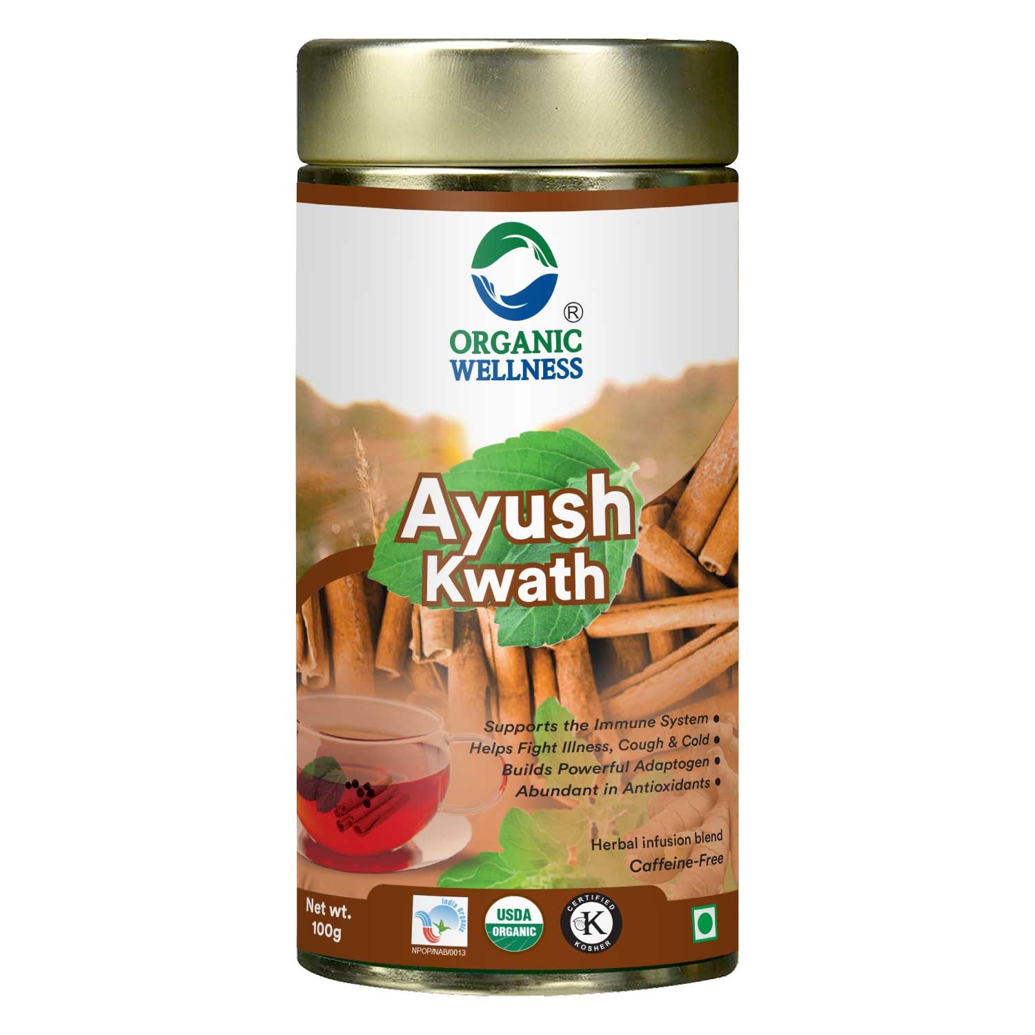 Organic Wellness Ayush Kwath  Tin Pack