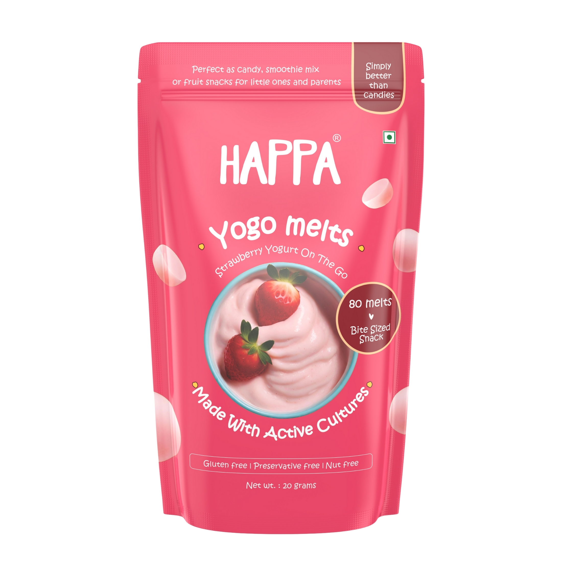 Happa Strawberry Yogurt Melts