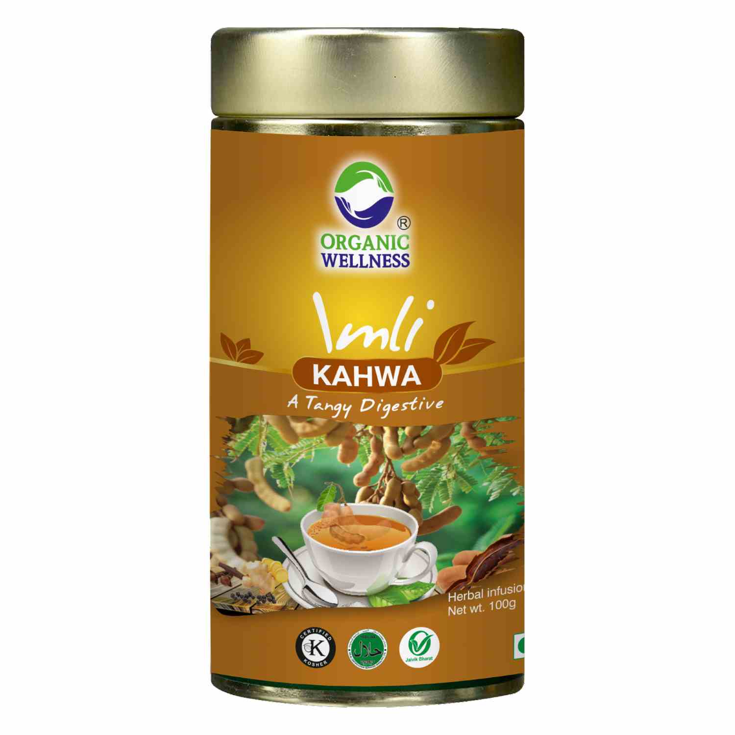 Organic Wellness Imli Kahwa (A Tangy Digestive )  Tin