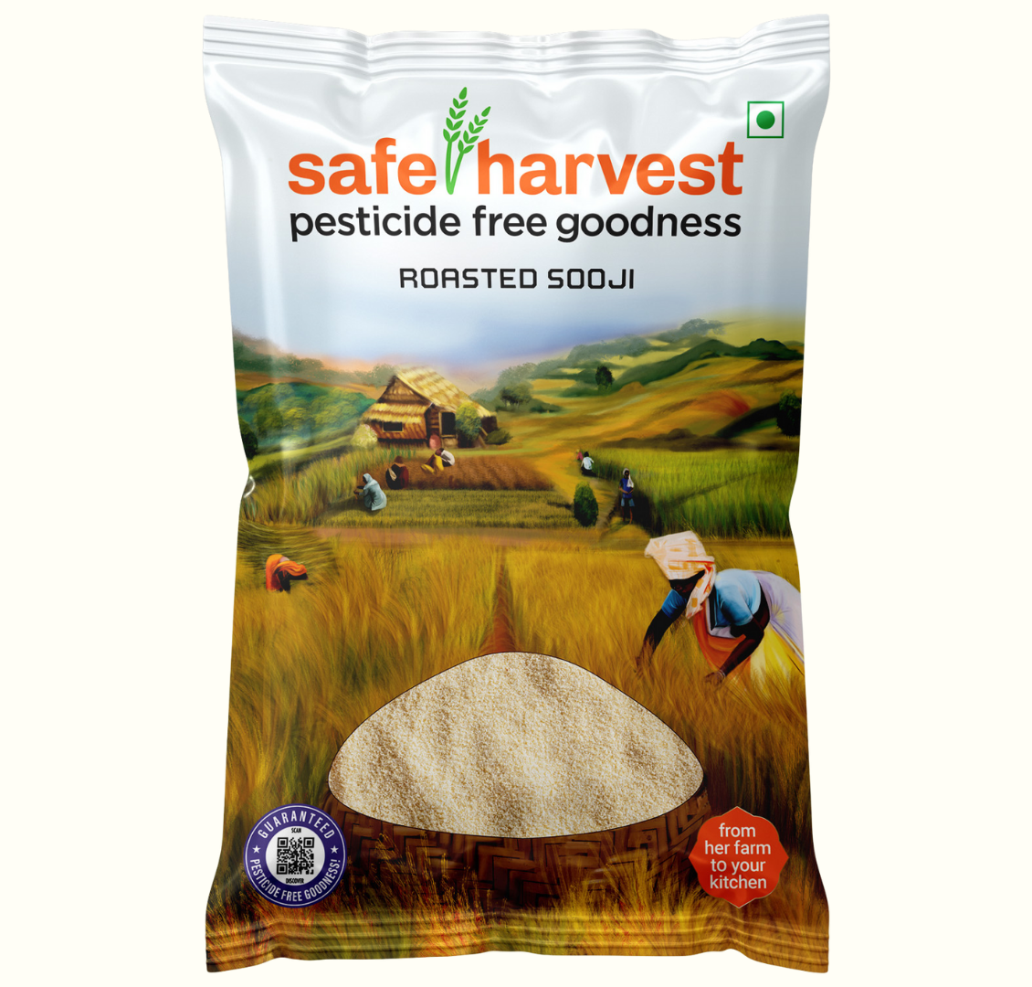Safe Harvest Pesticide Free Roasted Sooji