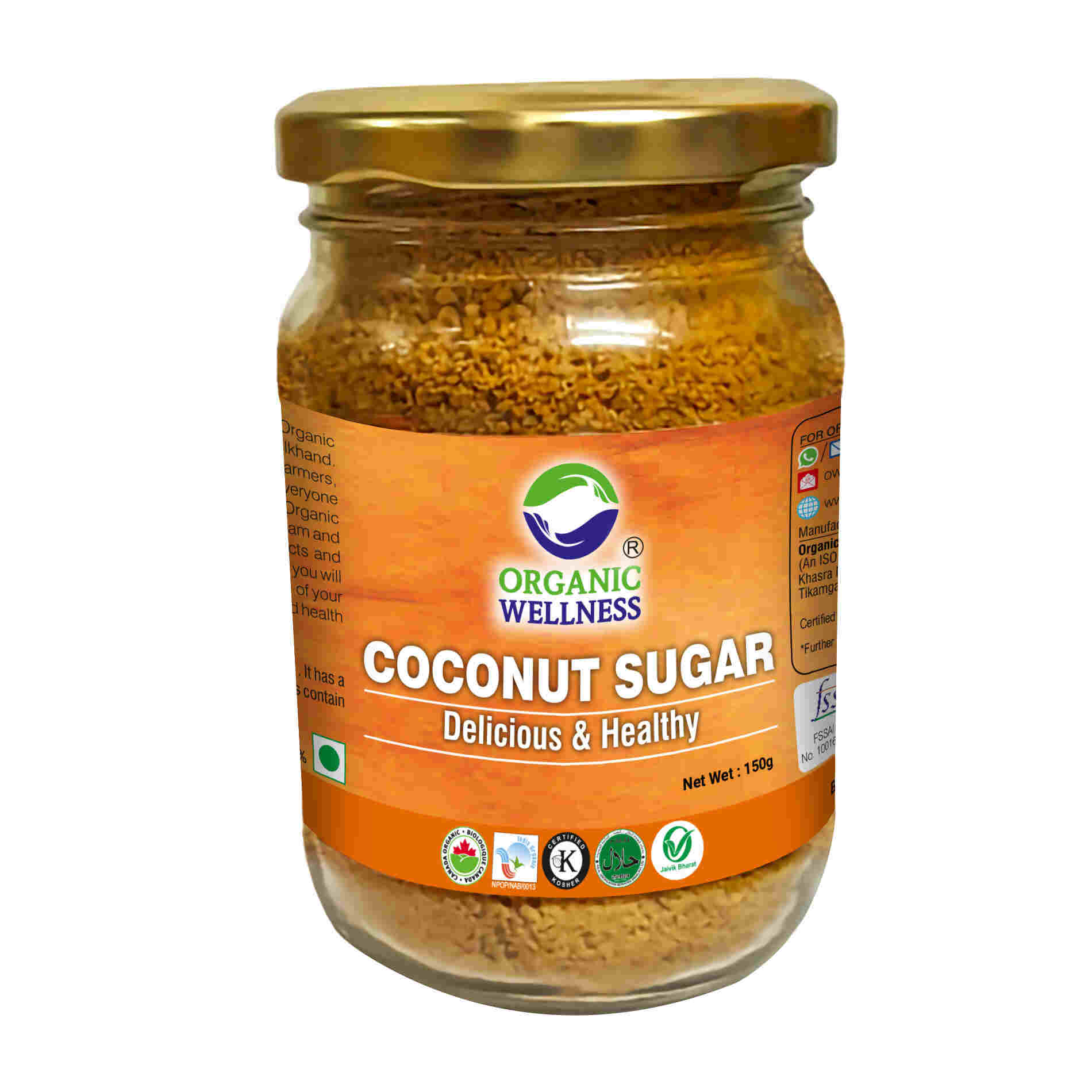 Organic Wellness Coconut Sugar  Bottle